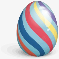 条纹彩蛋复活节条纹彩蛋图标高清图片