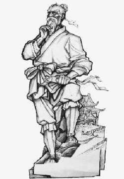 匠人手绘思考的匠人高清图片
