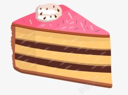 巧克力蛋糕免费png下载草莓巧克力蛋糕切块美味蛋糕手绘高清图片