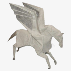 科普教材折纸可爱的小飞马实物图高清图片