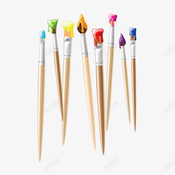 绘画彩笔png免抠素材_新图网 https://ixintu.com 彩色笔 绘画 绘画笔