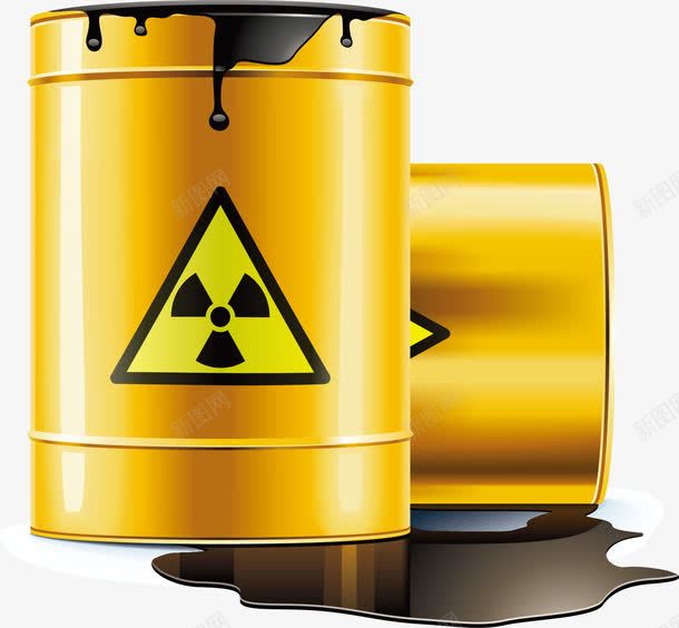 黄色油桶石油元素png免抠素材_新图网 https://ixintu.com 化学 危险物品 工业 黑色液体AI