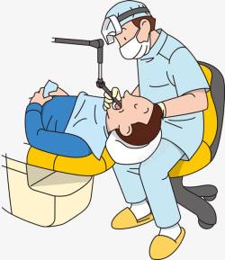 手绘大夫一名牙医高清图片
