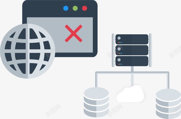 数据库设备png免抠素材_新图网 https://ixintu.com 数据库 矢量素材 移动运营 网站维护 设备维护