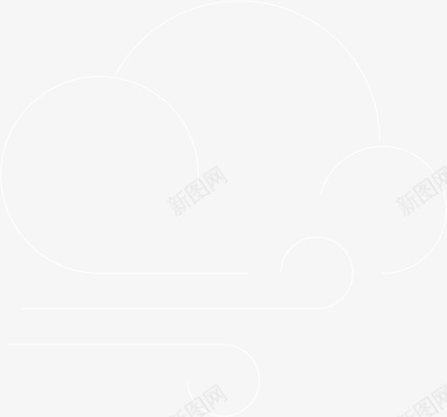 大雾信号图标矢量图图标