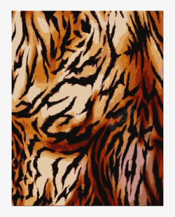 老虎皮手绘手绘虎皮纹高清图片