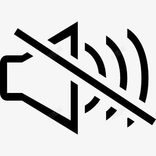 静音音频接口符号图标png_新图网 https://ixintu.com 声音 工具 扬声器 接口 概述 符号 静音 音响 音箱