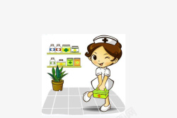 预防传染病女护士预防传染病漫画高清图片