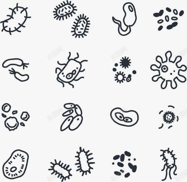 菌群的多样性png免抠素材_新图网 https://ixintu.com 多样性 微生物 显微镜 真菌 细菌 群体 菌群