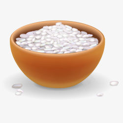 印度香米一碗米饭插画矢量图高清图片