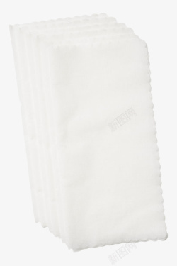 餐纸白色层叠一起的餐巾纸实物高清图片