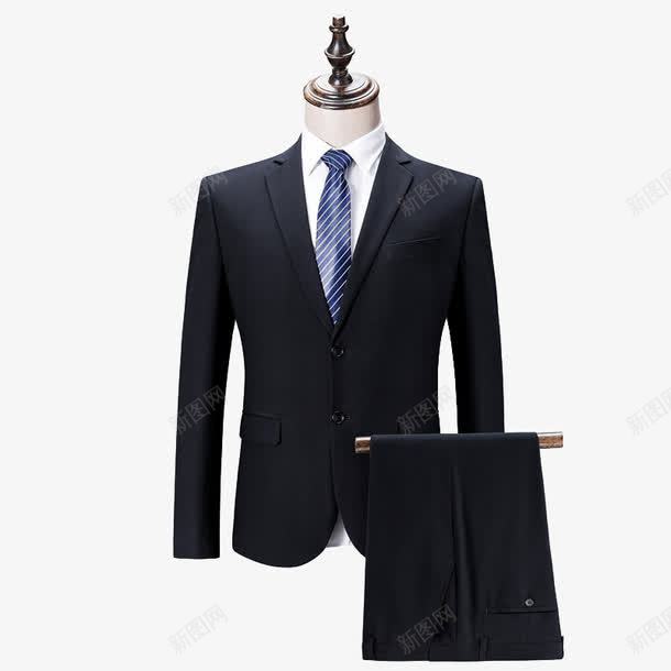 男士商务西装套装png免抠素材_新图网 https://ixintu.com 产品实物 套装 正式 蓝色领带 西装