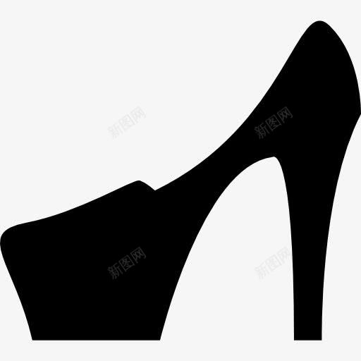 跟图标png_新图网 https://ixintu.com 女性 希德的观点 形状 时装 轮廓 鞋 鞋跟上的图标 高跟鞋
