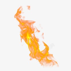 黄色的火火焰元素火焰图案燃烧的火焰高清图片