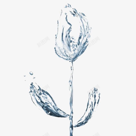 创意蓝色液体png免抠素材_新图网 https://ixintu.com 创意 喷溅 梦幻 水滴 水花四溅 溅起的水花 玫瑰 设计感