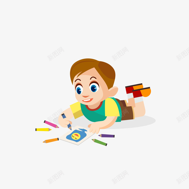 卡通手绘画画的小学生图矢量图png图片免费下载 素材7yzppevuk 新图网 卡通手绘画画的小学生图矢量图png图片免费下载 素材7yzppevuk 新图网