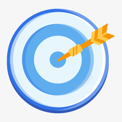 商务目标蓝色圆环目标射箭与安娜苏图标高清图片