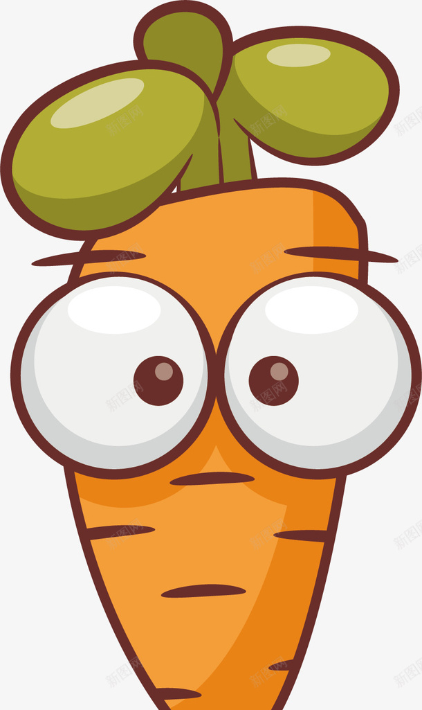 可爱的萝卜矢量图ai免抠素材_新图网 https://ixintu.com 卡通手绘 大眼睛 水彩 绿色 萝卜 蔬菜 食物 矢量图