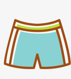 裤子图案蓝色泳裤男女高清图片