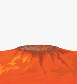 火山层火山岩浆高清图片