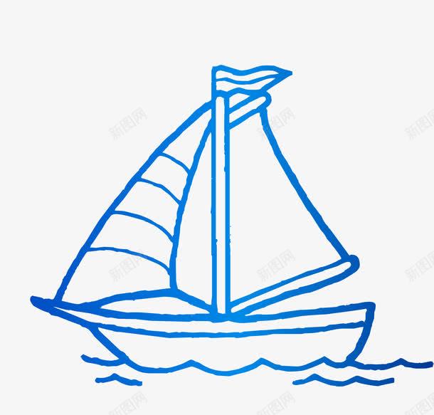 卡通手绘扬帆起航图标png_新图网 https://ixintu.com 一帆风顺 卡通手绘 图案图标 帆船 扬帆起航 杨帆起航