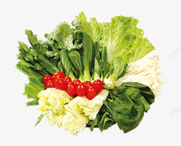 蔬菜拼盘png免抠素材_新图网 https://ixintu.com 产品实物 圣女果 新鲜 白菜 菜类图片 蔬菜