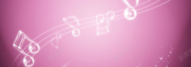 紫色梦幻音乐背景banner背景