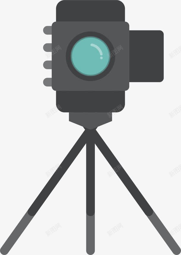 卡通三脚架相机图标png_新图网 https://ixintu.com 三脚架 卡通图标 摄像头 摄像机 摄影机 照相机 视频录制 视频拍摄