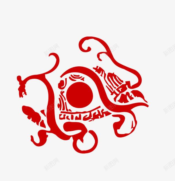 红色的玄武png免抠素材_新图网 https://ixintu.com 乌龟 传说 四圣兽 四方神兽 标签 玄武 红色