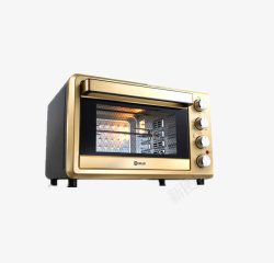 金色坚固电烤箱素材