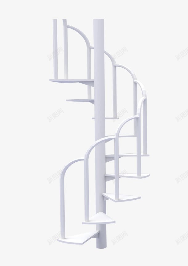 旋转的楼梯png免抠素材_新图网 https://ixintu.com 3D效果 3D旋转楼梯 楼梯 盘旋楼梯