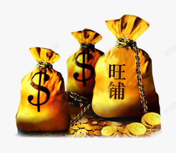 金币袋子png免抠素材_新图网 https://ixintu.com 旺铺招租 财富 金币 金币袋子