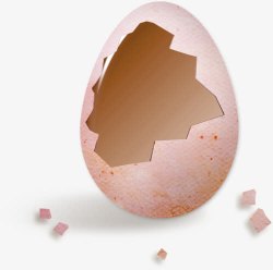 裂开蛋壳破壳鸡蛋高清图片