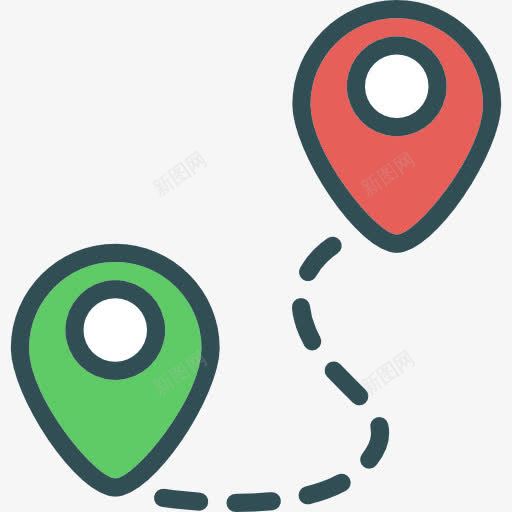 路线图标png_新图网 https://ixintu.com GPS 位置 占位符 启动 地图 地图上的位置 地图和位置 地图指针 完成 标志 路线 销