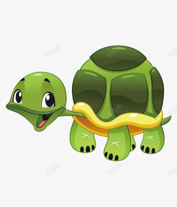 乌龟png免抠素材_新图网 https://ixintu.com 动物 卡通动物 卡通小动物 可爱小动物 张开四肢的 慢慢爬