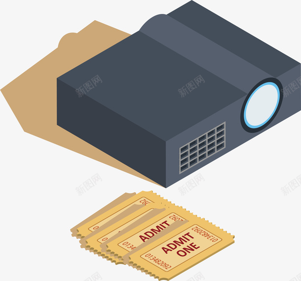 电影道具投影机入场券图标矢量图ai免抠素材_新图网 https://ixintu.com K歌 入场券 卡通 喇叭 影视 影视图标 影音 投影机 收音机 电台 电影 音乐 音乐图标 骰子 矢量图