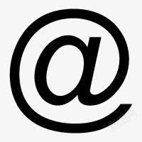邮箱的图标互联网黑色邮箱符号图标高清图片