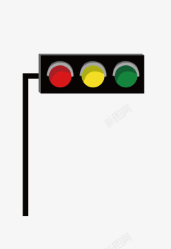 红灯停卡通扁平化红绿灯矢量图高清图片