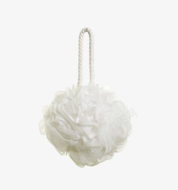 网纱空调被白色挂绳沐浴球高清图片
