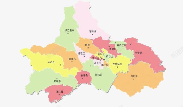 成都地图2016年png免抠素材_新图网 https://ixintu.com 2016年份 地图 成都 成都地图