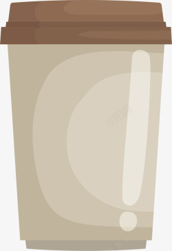 棕色的奶茶杯素材