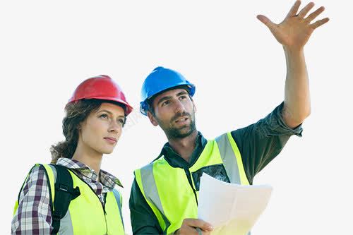 建筑师png免抠素材_新图网 https://ixintu.com 两个建筑师 地产行业素材 工程师