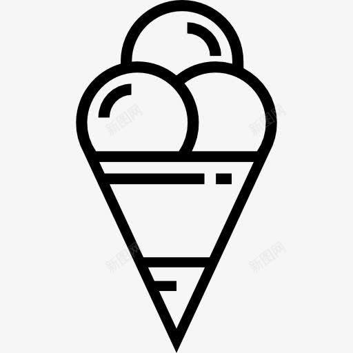 冰淇淋图标png_新图网 https://ixintu.com 冰淇淋 夏天 甜点 甜的 食品 食物和餐厅