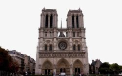 巴黎标志性建筑巴黎圣母院高清图片