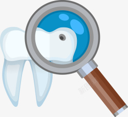 龋齿牙齿诊断图标高清图片