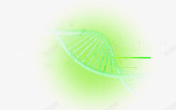 绿色基因链png免抠素材_新图网 https://ixintu.com 双链结构 基因 基因DNA 基因组织 染色体 科学研究 绿色基因链