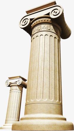 纹理石柱罗马柱高清图片