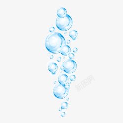 动态水泡动态升腾的水珠小水泡矢量图高清图片