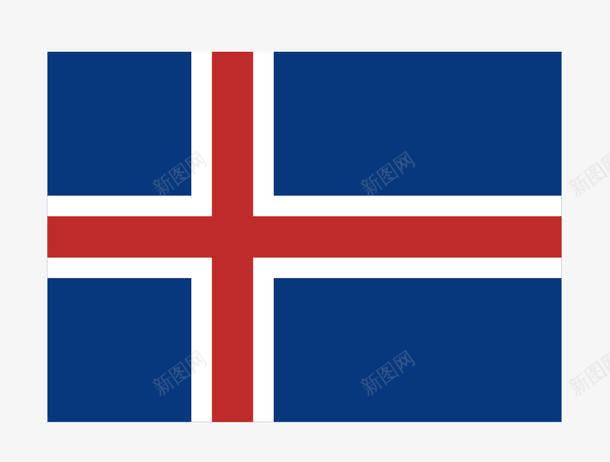 冰岛国旗png免抠素材_新图网 https://ixintu.com 冰岛国旗 国旗 矢量国旗 矢量旗帜