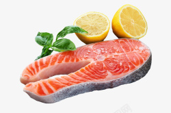 鱼肉料理美味生鲜三文鱼排食材高清图片